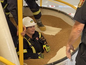 Greenview Fire-Rescue Services hosted the region’s first BeGrainSafe Firefighter Grain Entrapment Rescue training in conjunction with two Canadian Premiere Drive-In style screenings of the independent film, Silo, over the weekend of August 7-9, 2020, in DeBolt, Alta., for a weekend of community education and awareness.