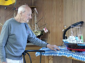 Ronald Welch prepares to work on one of his homemade model ships Tuesday. The Stony Plain resident recently sat down to discuss his passion for the latest installment of our Home Hobby series.