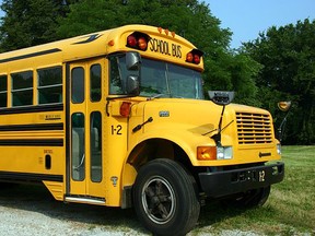 With school buses returning to the streets of Timmins and the surrounding communities, Timmins Police Service is reminding motorists to use extra caution. It is a motorist’s legal obligation to come to a complete stop when approaching or meeting any school bus with its red lights flashing and its STOP arm activated. SUBMITTED PHOTO