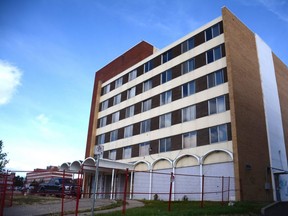 The former Fletcher building at 10039 98 Street next to city hall in Grande Prairie, Alta. on Thursday, Sept. 3, 2020.