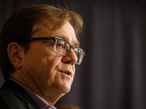 Minister of Environment and Climate Change Jonathan Wilkinson speaks to media during the Liberal cabinet retreat at the Fairmont Hotel in Winnipeg, Sunday, Jan. 19, 2020. PHOTO BY MIKE SUDOMA /THE CANADIAN PRESS