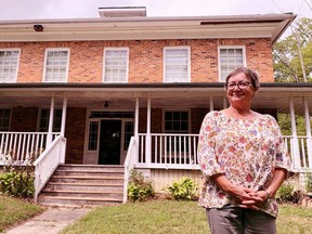 Beatrice Kerr of St. Williams and other member of the Norfolk Fibre Arts Guild are pleased that Norfolk County has started the process leading to the potential designation of the Backhouse Homestead north of Port Rowan as a heritage site. Monte Sonnenberg/Postmedia Network