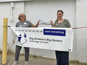 Dawn Froese (left),  Executive Director Big Brothers Big Sisters, and Leanna Loewen, Assistant Retail Manager. (supplied photo)