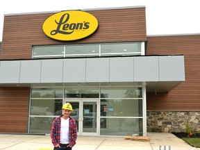 Kyle Banghart, store manager of the new Stratford Leon's, his staff and contractors have been hard at work over the past few months preparing for the store’s grand opening on Oct. 2. Galen Simmons/The Beacon Herald/Postmedia Network