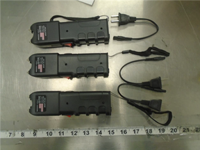 An arrest in a stun gun smuggling case has been made in Sarnia. Photo provided by Sarnia police.