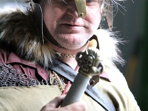 David Watson is a king from Lord of the Rings at the first Steel City NerdCon at Vintage Games 'N Junque in Sault Ste. Marie, Ont., on Saturday, Sept. 29, 2018. (BRIAN KELLY/THE SAULT STAR/POSTMEDIA NETWORK)