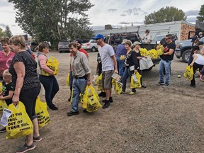 The Annual High River Food Drive organized by the Church of Jesus Christ of Latter Day Saints gathered 9925 pounds from community supporters on Sept. 14, 2019.