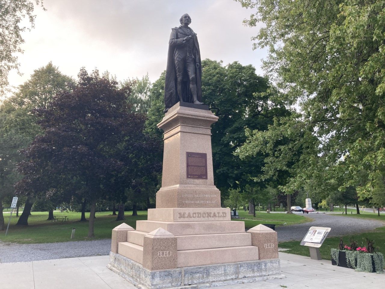 Security cameras to keep watch on Macdonald monument in Kingston park