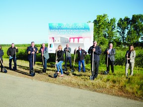 Leduc County broke ground on the new fire station in New Sarepta. (Supplied)