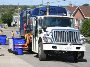 City council has approved the purchase of two new side-loading automated refuse/recycling trucks to its fleet, but it has opted to go with a $630,000 bid from Cambridge-based Shu-Pak Equipment Inc. instead of purchasing them from the supplier of its current vehicles. FILE PHOTO/THE DAILY PRESS