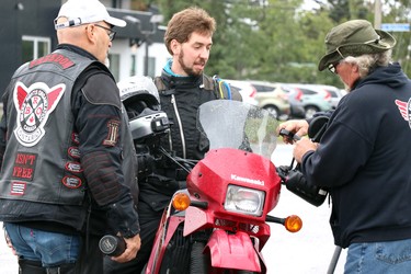 27th annual Bikers Rights Organization's toy run to benefit Women in Crisis (Algoma) at A&W, 659 Great Northern Rd., in Sault Ste. Marie, Ont., on Saturday, Sept. 12, 2020. (BRIAN KELLY/THE SAULT STAR/POSTMEDIA NETWORK)