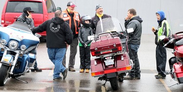 27th annual Bikers Rights Organization's toy run to benefit Women in Crisis (Algoma) at A&W, 659 Great Northern Rd., in Sault Ste. Marie, Ont., on Saturday, Sept. 12, 2020. (BRIAN KELLY/THE SAULT STAR/POSTMEDIA NETWORK)