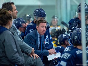Assistant General Manager Evan McFeeters resigned from his position with the Canmore Eagles Hockey Club to start a new position with defending national champions, Brooks Bandits. Photo Pam Doyle.