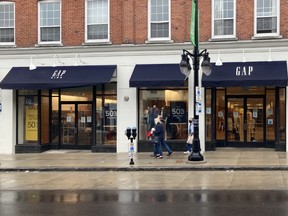 The Gap clothing store on Princess Street in Kingston will be closing for good on Sunday, Sept. 23. (Peter Hendra/The Whig-Standard)