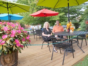 The outdoor deck at Enchanted Eats Cafe has become a popular - and essential - feature for the Tillsonburg restaurant. (Chris Abbott/Norfolk Tillsonburg News)