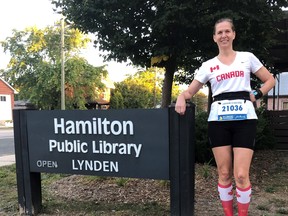 Lorraine Gavloski of the Running with Rick club recently completed a virtual Boston Marathon, finishing in a time of four hours, 20 minutes.