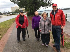 Craigh Morrison (at right) and other walkers helped collect nearly $15,000 in pledges. SUPPLIED PHOTO