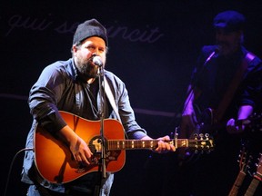 Sarnia’s Donovan Woods, shown here in a file photo at the Imperial Theatre, will be releasing his new album, Without People, on Nov. 6 with the aim of helping independent local record stores. (Paul Morden/Postmedia Network)