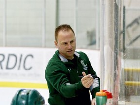 Sherwood Park Crusaders head coach Adam Manah has been named to the staff for Team Canada West for the 2020 World Junior A Challenge, even though the event has been shelved. Photo courtesy Target Photography
