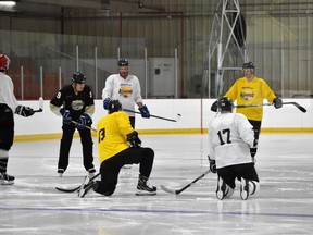 The Devon Barons held their first tryout skate on Sept. 12 for the upcoming season.
(Emily Jansen)
