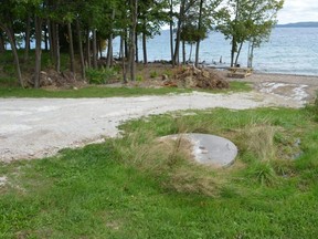 A small shoreline space in Georgian Bluffs known as Sutacriti Park.