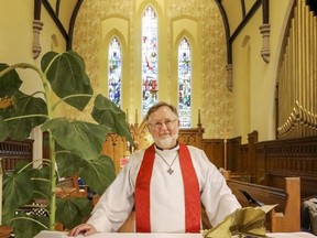 Rev. Lorne Mitchell has recently been able to reopen St. James’ Anglican church, with some restrictions. 
Photo courtesy Terry Marklevitz