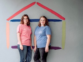 Cornerstone Schoolhouse owners Molly Groves (left) and Liz Walsh welcomed students to the inaugural year of their private school. Handout