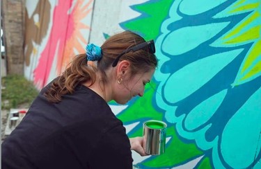 A new mural between Habitual Chocolate and Dee-Lights Bakery and Fine Foods Ð the site of the long demolished Capital Theatre Ð will give locals a new view heading either way on Dundas Street. Local artist Corryn Bamber finished the project this summer.

Submitted photo