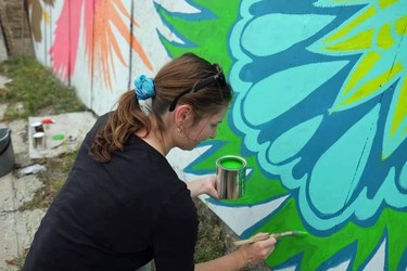 A new mural between Habitual Chocolate and Dee-Lights Bakery and Fine Foods Ð the site of the long demolished Capital Theatre Ð will give locals a new view heading either way on Dundas Street. Local artist Corryn Bamber finished the project this summer.

Submitted photo