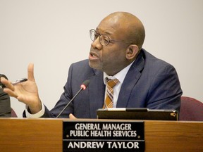 Andrew Taylor, Lambton County's general manager of public health services, is shown in this file photo. File photo