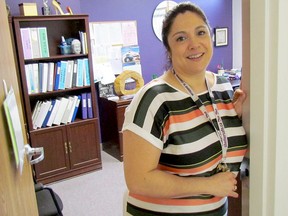 Angie Marks is shown at her Women's Interval Home of Sarnia-Lambton office in April 2019. File photo/Postmedia Network