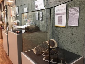 The micro exhibit offers those interested a first-hand look into what life was like for Strathcona County residents during the 1918 influenza pandemic through artifacts and oral history. Photo Supplied