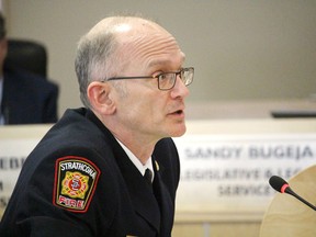 At the latest council priorities committee meeting on Sept. 15, Strathcona County Emergency Services' fire chief Jeff Hutton confirmed that the department has ongoing issues with manpower and overtime. Lindsay Morey/News Staff