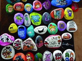 Cold Lake Rocks - There's a lot of creative people in the City, as evidenced by the number of colourful rocks around Cold Lake this past summer.