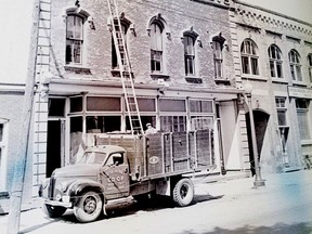 London Free Press 1949 Photo of the Exeter Opera House. Courtesy Drew's Hall/Exeter Opera House Facebook Page.