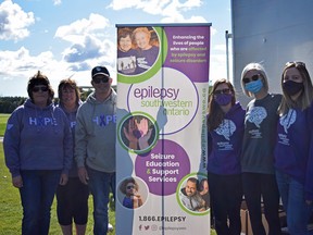 The 2nd annual Tee’in Off for Epilepsy was able to raise more than $25,000. From left are Joanne Oke, Dolly Atthill, Kevin Oke, Bailey Tschirsow, Jayme Chami and Melissa Pushelberg. Dan Rolph
