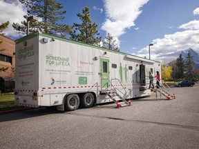 A mobile mammography trailer will be stationed at the Hythe Legion (9818 100 Ave.) on Oct. 19-21.