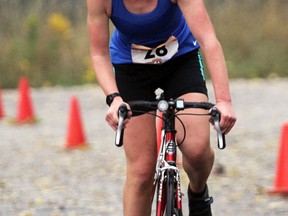 PETER RUICCI/Sault Star

Marissa Lobert topped all females in the DU283 duathlon on Sunday at The Machine Shop