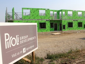 Construction is well under way on a $90-million condo-style apartment project by Piroli Group Developments, thanks to a streamlined process by the Municipality of Chatham-Kent to get developments moving quickly and smoothly. Ellwood Shreve/Postmedia Network
