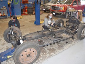 Adrian Rajkumar and Kady Smith are among the Simcoe Composite School students that will be working on two rebuild projects planned for Motorama 2022. Handout