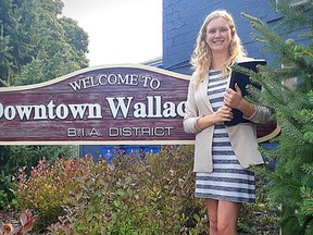 Kelsey Nydam, co-ordinator at the Downtown Wallaceburg Business Improvement Association (BIA). The BIA is asking the community what it wants from its downtown. Submitted