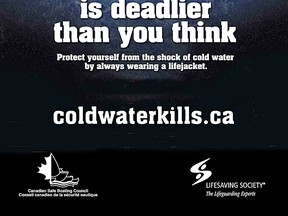 Cold water kills poster. (supplied)
