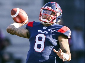 "After deeply reviewing and reflecting upon my opportunities south of the border, I've come to the conclusion that my heart's in Montreal," Alouettes quarterback Vernon Adams Jr. says.