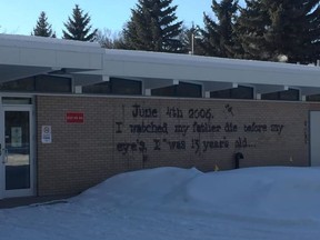In August, RCMP were notified that City of Grande Prairie buildings had been damaged due to graffiti.  Investigation revealed that identical graffiti had occurred in 2019, and has occurred on other buildings throughout the city.