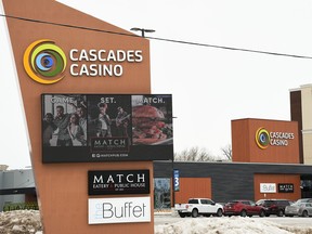The Gateway Cascades Casino on Richmond Street in Chatham is shown Jan. 23, 2020. (Tom Morrison/Chatham This Week)