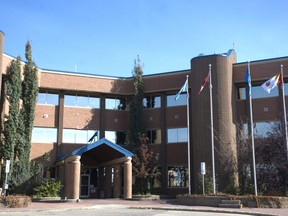 Grande Prairie city hall in Grande Prairie, Alta. on Oct. 10, 2018.