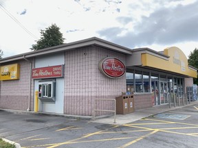 The Tim Hortons restaurant and Esso gas station at 2821 Princess St. in Kingston. (Elliot Ferguson/The Whig-Standard)