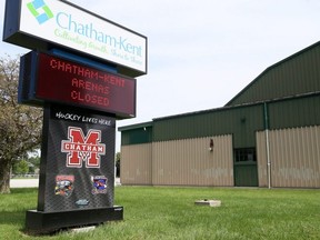 Chatham Memorial Arena in Chatham, Ont., is pictured on Wednesday, Aug. 12, 2020. Mark Malone/Chatham Daily News/Postmedia Network