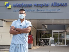 Orthopedic surgeon Dr. Vai Rajgopal works at the Strathroy Middlesex General Hospital. (Derek Ruttan/The London Free Press)