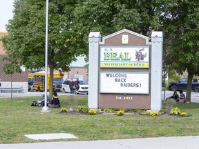 H.B. Beal secondary school is the first high school in London to have someone test positive for COVID-19. 2020. (Derek Ruttan/The London Free Press)